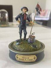 Franklin Mint Glass Dome General George A. Custer Sculpture  picture