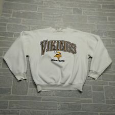 VINTAGE Logo Athletic Minnesota Viking Sweatshirt Adult Large Crewneck Fleece picture