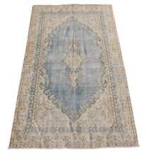 5' x 8' Vintage Perssiaan Rug Faded Blue Low pile  #PIX-26960 picture