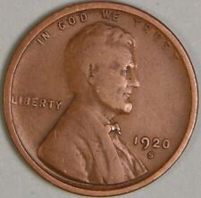 1920 S - Lincoln Wheat Penny - G/VG picture