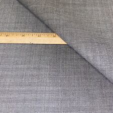 Vintage Pre Shrunk Super 100’s Imported  Grey Herringbone Fabric Lot Yds = 6.67 picture