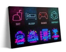 Game Room Décor Wall Canvas Art Gaming Video Posters for Boys Bedroom Playroom picture