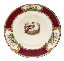 Antique Porcelain Myott Chelsea Bird Red 2380 Dinner Plate 10” picture
