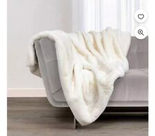 Mon Chateau Luxury Collection Luxe Faux Fur Throw Blanket 60