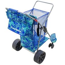 Tommy Bahama Wonder Wheeler Utility Cart All Terrain Beach Buggy Big Tires Blue picture