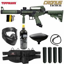 Maddog Tippmann Cronus Tactical Silver CO2 Paintball Gun Starter Package Olive picture