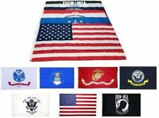 Wholesale Lot 3x5 USA + POW MIA + 5 Branches Military Set Flag Grommets 100D picture