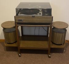 MCM Vintage Zenith Circle of Sound Complete System Record Player Speakers Cart picture