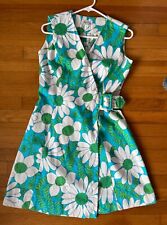 Vintage Hawaiian Kay O Kauai Sleeveless Wrap Around Dress SMALL picture