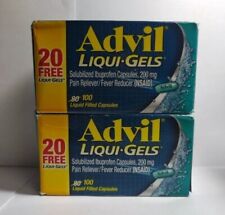 2-Advil Liqui-Gels Solubilized Ibuprofen Capsules 200mg 100ct 5/24 picture