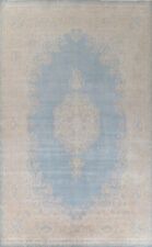 Antique Light Blue Kirman Vegetable Dye 11x15 Area Rug Palace Size Hand-knotted picture