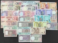 INDIA, 22 Pcs Set of All Different Pattern Issues Banknotes In UNC picture
