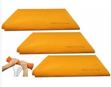 Original  Orange Super Absorbent German Shammy Cloths .(3 Pack).Frazadas  3 Pcs picture