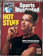 VINTAGE ARNOLD SCHWARZENEGGER SIGNED SPORTS  ILLUSTRATED COVER picture