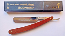 H BOKER Tree Brand Vintage Razor 5/8 Blade Micarta Scales Germany picture