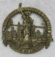 1939 New York Worlds Fair Skyline Figural Statue of Liberty pin brooch picture