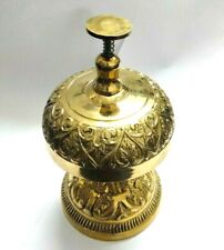 Brass Desk Bell Designer Collectible Gift TableTop Item picture