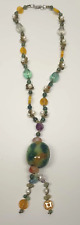 VINTAGE 1930’s VENETIAN MURANO Glass Bead Flapper NECKLACE picture