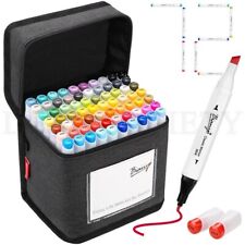 72 Colors Alcohol Based Dual Tip Art Drawing Markers Set with Black Travel Case picture