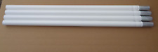 UNUSED MILITARY White 4' Heavy Duty ALUMINUM Antenna Mast Sections lot of 4 picture
