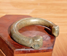 Antique Bracelet Tribal African Niger Dogon Bronze Cuff picture