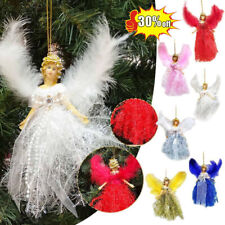 Christmas Angel Doll Pendant Xmas Tree Hanging Plush Table Decor Party Ornaments picture