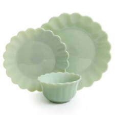 The Pioneer Woman Timeless Beauty Jade Glass 3-Piece Dinnerware Set picture