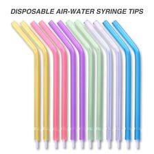 1500 Dental Disposable Air Water Syringe Tips, Rainbow Variety, (6 Bags of 250) picture