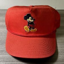 Vintage Walt Disney Trucker Rope Hat 80s Mickey Mouse Embroider RARE picture