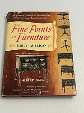 VINTAGE 1967 FINE POINTS OF FURNITURE EARLY AMERICAN ALBERT SACK HC BOOK picture