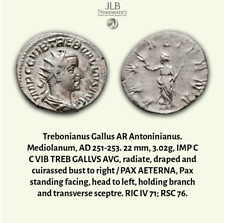 Ancient Rome, Trebonianus Gallus Silver Antoninianus. Mediolanum, AD 251-253 picture