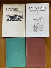 4 vintage M. L. Andreasen Books: A Faith to Live By, Book of Hebrews, Isaiah, +1 picture