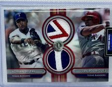 2024 Topps Tribute Dual Patch Relic Adrian Beltre, Ivan Rodriguez /10 picture
