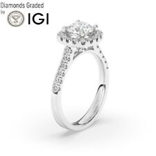 IGI ,D/VS1, 1.50 Ct Lab-Grown Round Diamond Engagement Ring , 950 Platinum picture