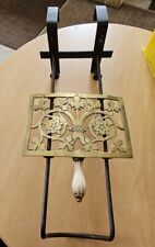 Antique Victorian Sliding Fireplace Trivet by William Tonks and Sons WT&S c1880s picture