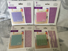 Crafter's Companion 6X6 Embossing Folder Gemini Background BUNDLE 726762 New C85 picture