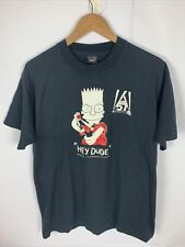 VTG 80s Simpsons Single Stitch T Shirt Bart Hey Dude Sz XL Screen Stars USA Made picture