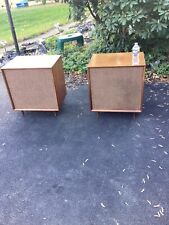 Floor Table Admiral Speaker, Working Vintage MCM Groovy Swanky SS1501A set of 2 picture