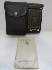 Kodak Boy Scout Folding Camera w/Original Bellows, Case, Book - Nice picture