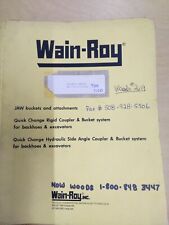 Wain-Roy JAW Bucket And Attachment Swinger Manual JD 410-510-610C-710C-710D  picture