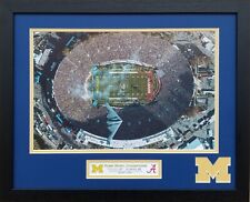 Michigan Wolverines 2024 Rose Bowl Champions Aerial Custom Framed Picture picture