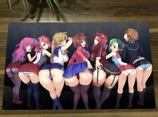 Yugioh Girls Anime Waifus Playmat Trading Card Game Mousepad With Bag 350×600mm picture