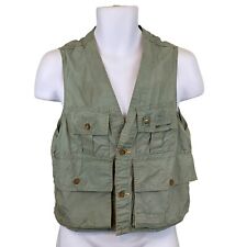 Vintage Herters Genuine Hudson Bay Outdoor Clothing Vest Green Fishing Hunting picture