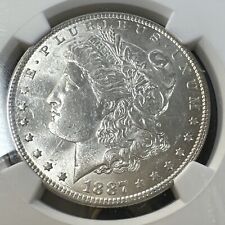 1887-O Morgan Silver Dollar NGC AU58 Graded New Orleans USA $1 Coin LOOKS UNC picture