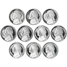 1990-1999 S Jefferson Nickel Gem DCam Proof Run 10 Coin Decade Set US Mint Lot picture