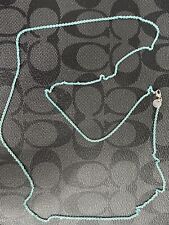 Tiffany & Co. 30” Blue Enamel Sparkle Necklace picture