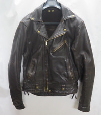 Vtg Langlitz Leather Heavy Columbia Motorcycle Biker Jacket Rare Worn Distressed picture