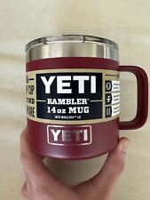 YETI Rambler 14oz Mug with Magslider Lid - Brand New (Harvest Red) picture