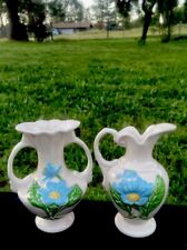 2)Vintage, Rare Hull Art 1) Two handle Vase , 1)WaterPitcher.Both 5”.1/2 USA￼ picture