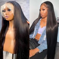 30 inch Pre Plucked Straight Human Hair HD Lace Frontal Wig Glueless Virgin Wigs picture